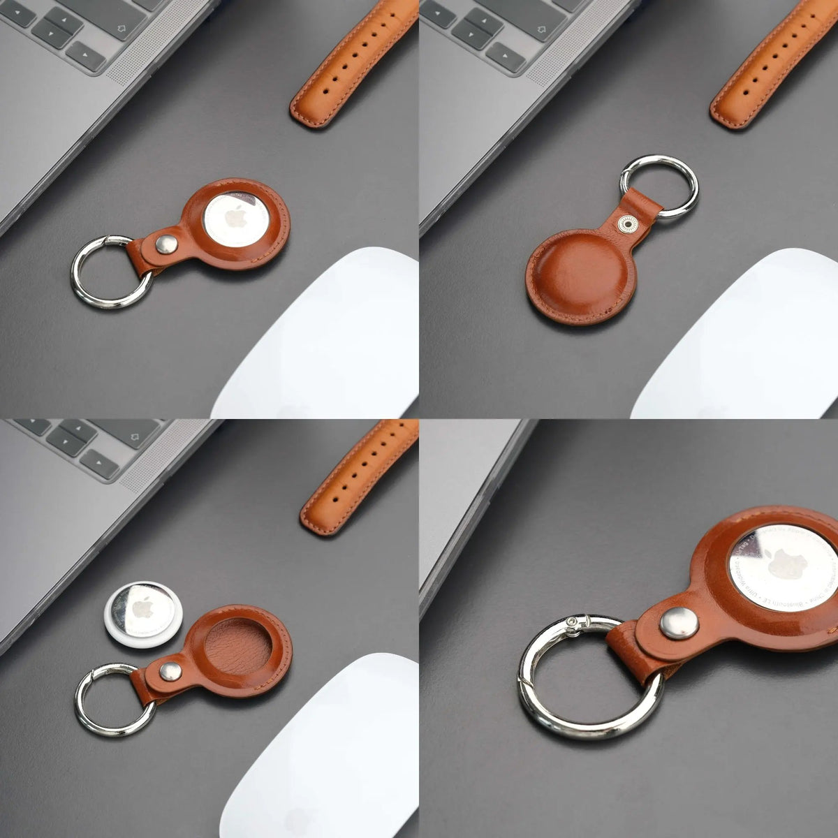 Saratoga Leather AirTag Holder by TORONATA