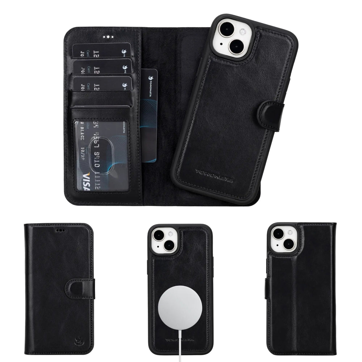 Casper iPhone 14 Series Detachable Leather Wallet Case by TORONATA