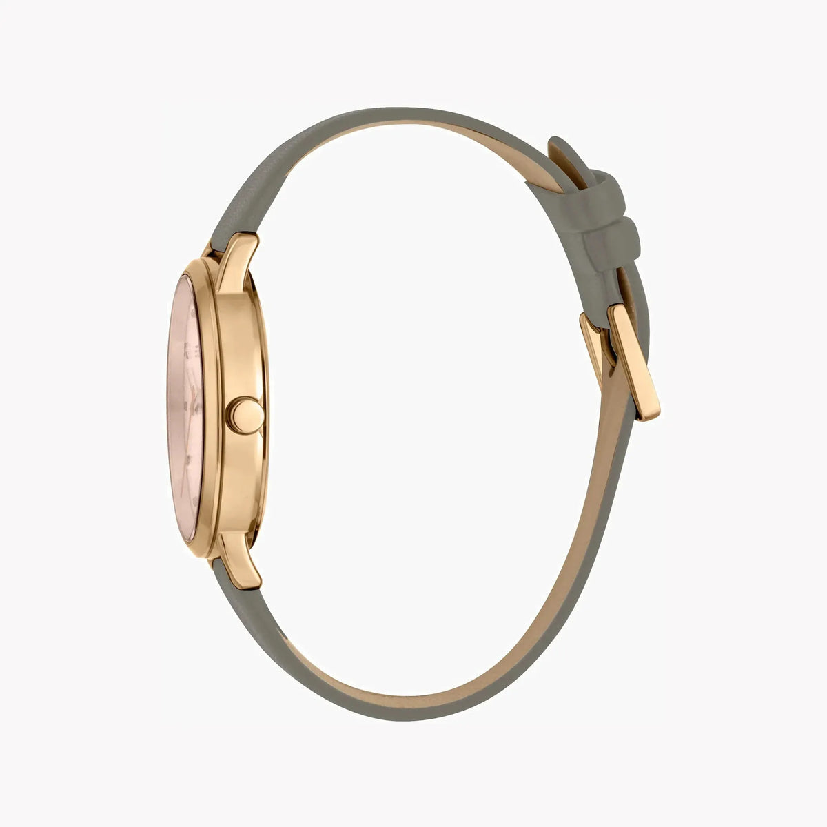 Esprit Women's Grey Leather Watch, Rose Gold Dial | Es1l163m0055 by ESPRIT