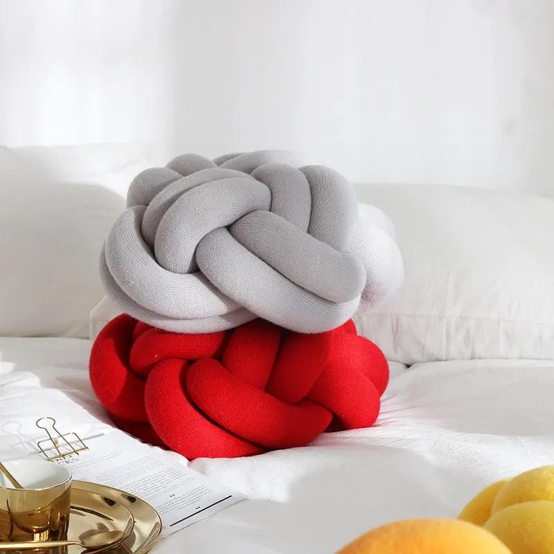 Sofa Pillow Office Nap Craft Pillow Knot Throw Pillow by Maiden-Art