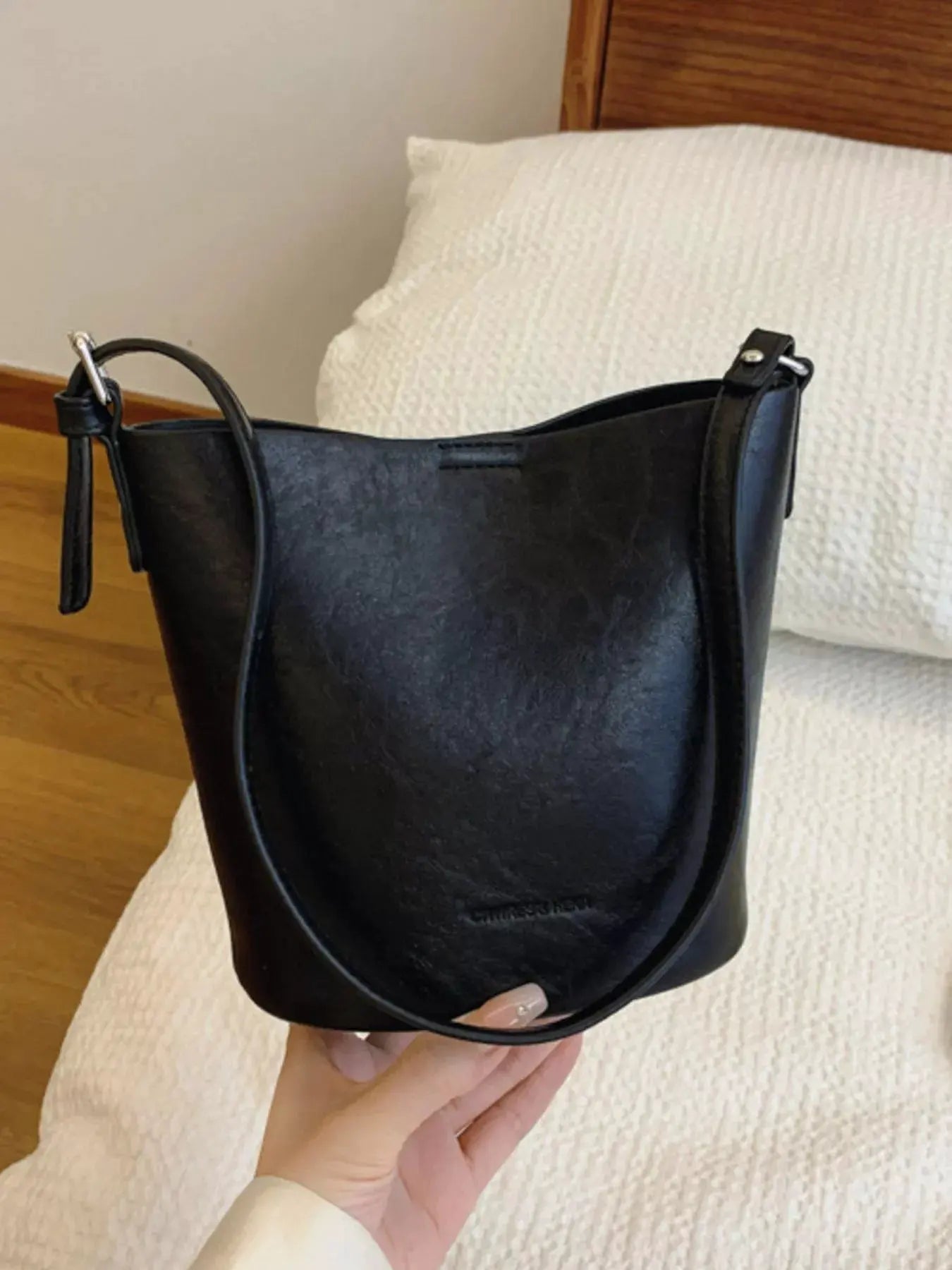 Vintage Style Bucket Crossbody Bag by Partner Label