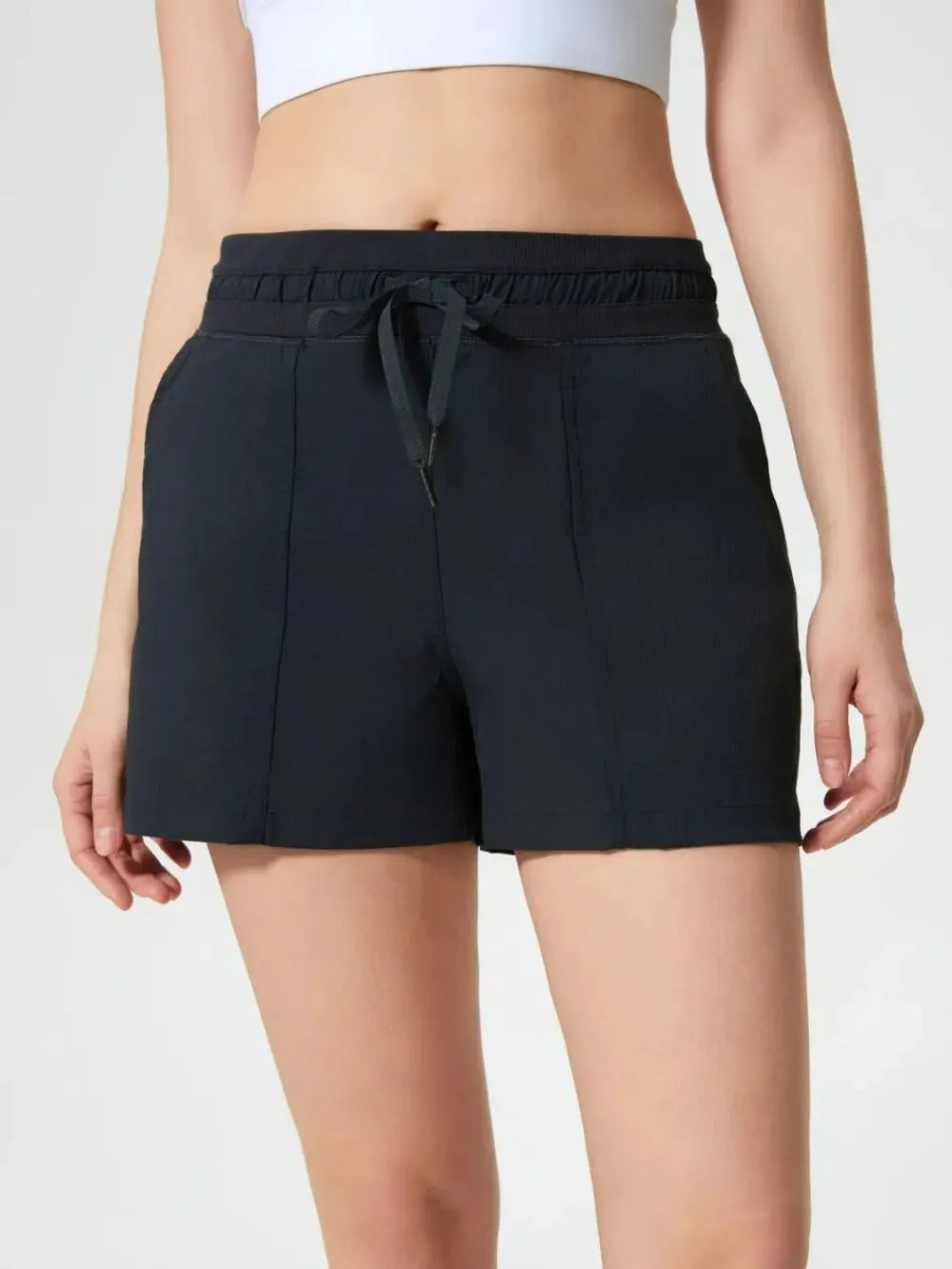 Millennia Drawstring Active Shorts with Pockets by Millennia