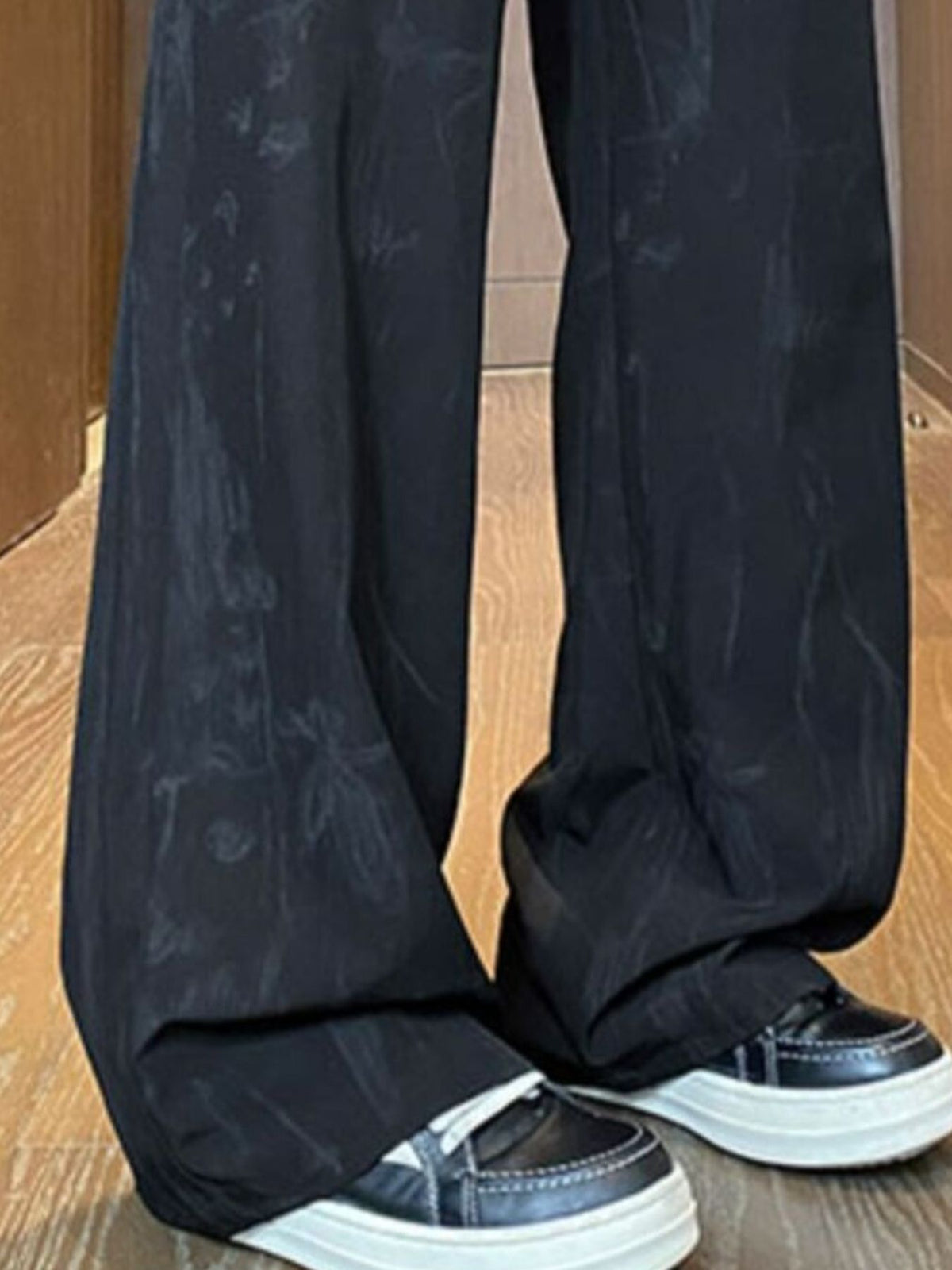 Men's Plus Size Drawstring Wide Leg Pants by Partner Label
