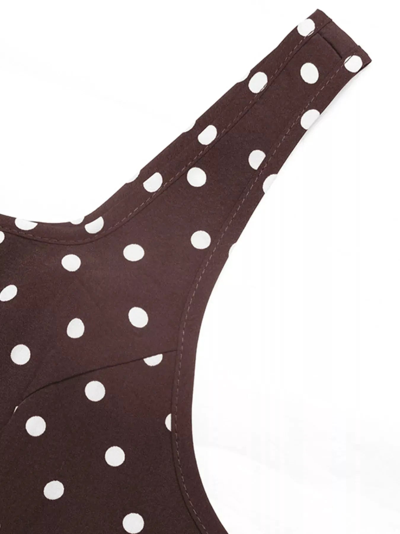 Polka Dot Sleeveless Maxi Dress by Trendsi