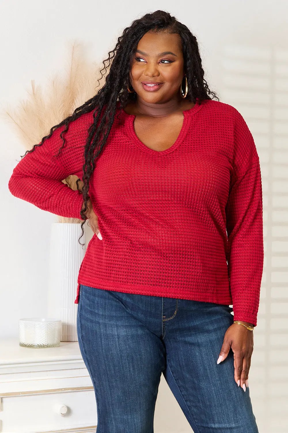 Culture Code Full Size Wide Notch Relax Top by Culture Code