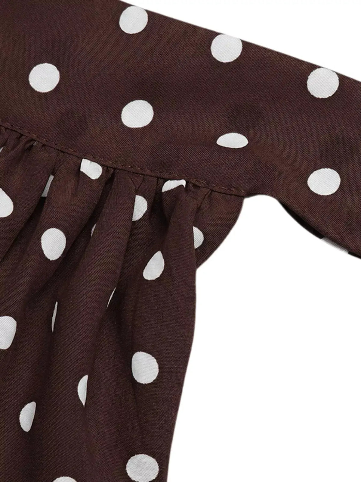 Polka Dot Halter Neck Mini Dress by Trendsi