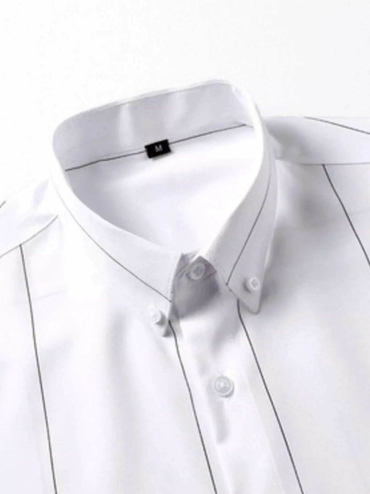 Men's Plus Size Stripe Button-Down Shirt by Trendsi