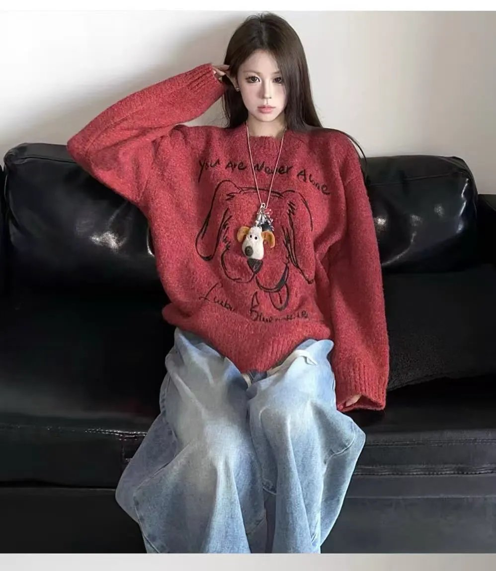 Casual Loose Sweater Top Women by Maiden-Art