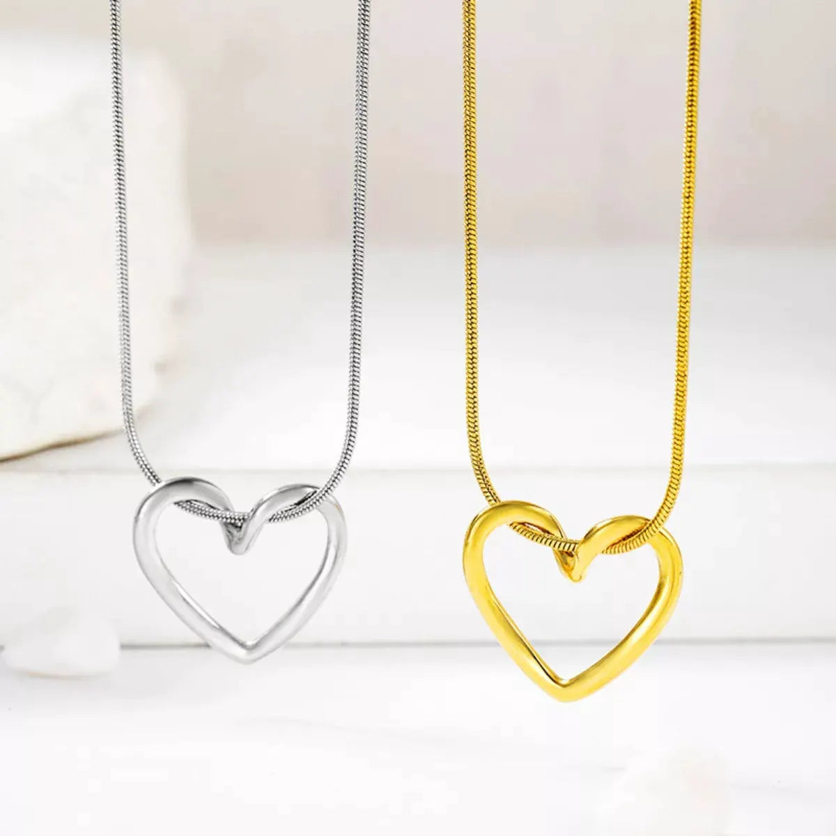 Stainless Steel Heart Necklace by Partner Label