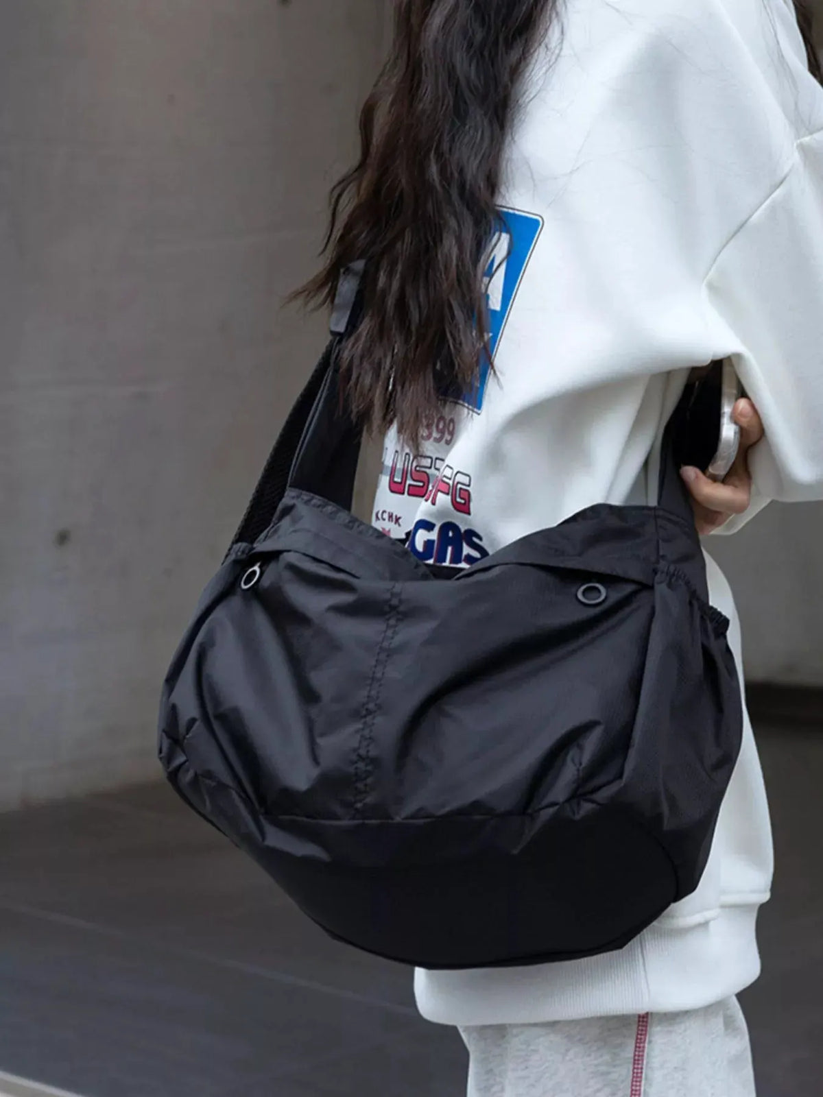 Lightweight Nylon Casual Crossbody Bag by Partner Label
