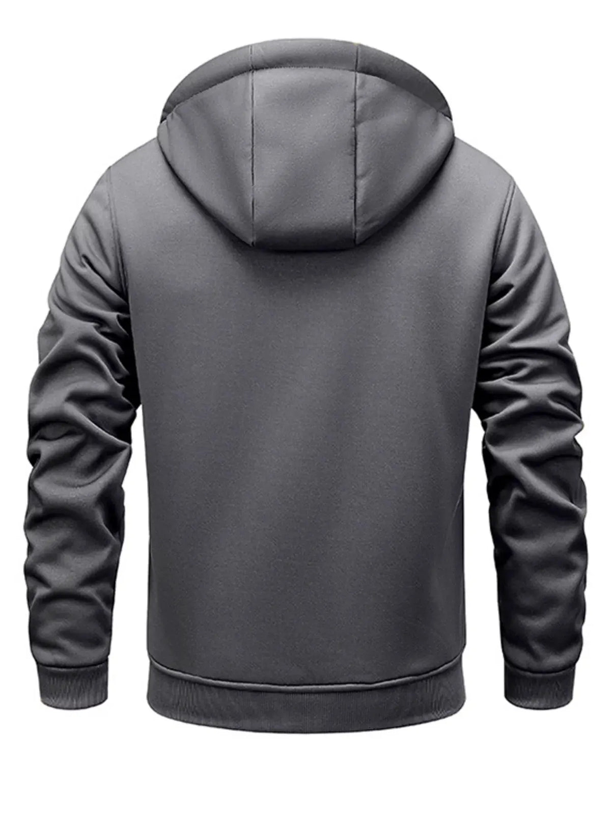 Men's Full Size Warm Fleece Lined Zip-Up Hoodie Plus Size by Partner Label
