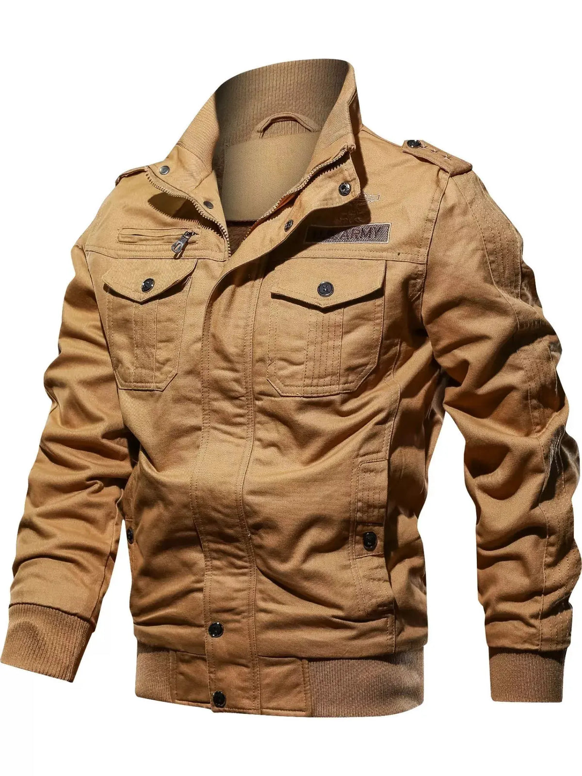 Men's Plus Size Zip Up Lightweight Bomber Jacket by Partner Label