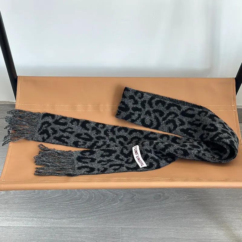 Korean Style High-grade Wool Knitted Small Scarf by Maiden-Art