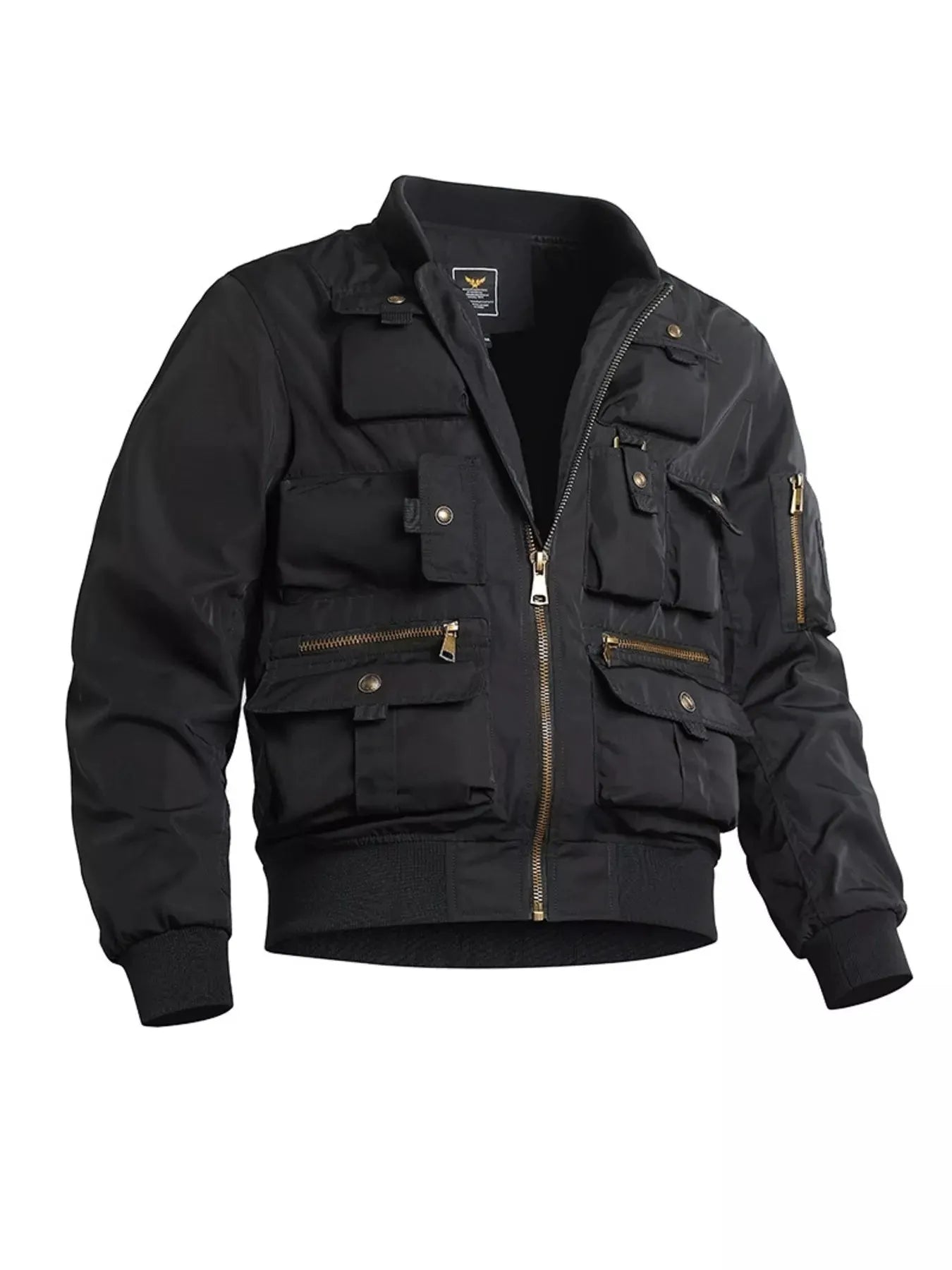 Men's Plus Size Zip Up Long Sleeve Jacket by Partner Label