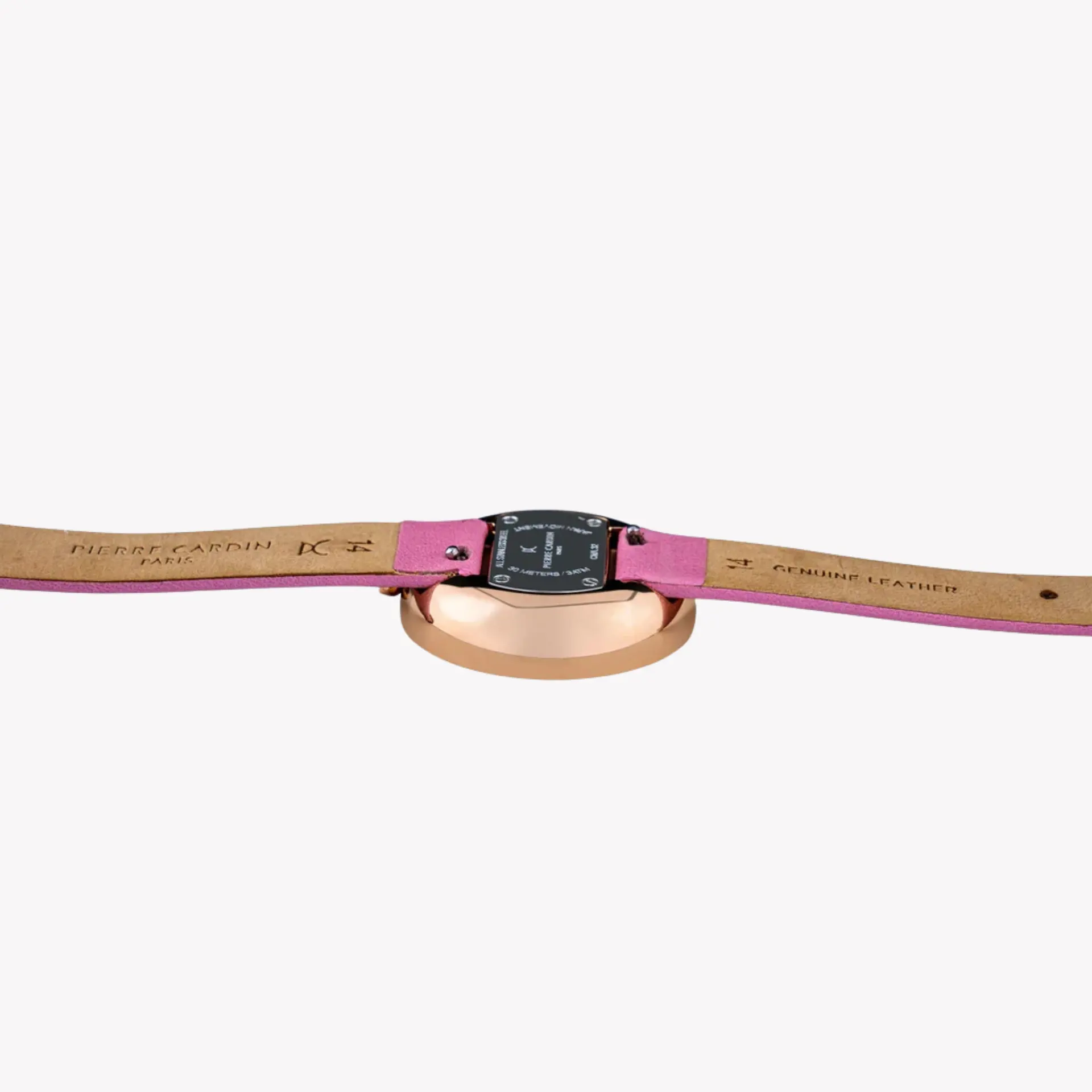 Pierre Cardin Women's Pink Leather Watch, Rose Gold Case | Cma.0004 by PIERRE CARDIN