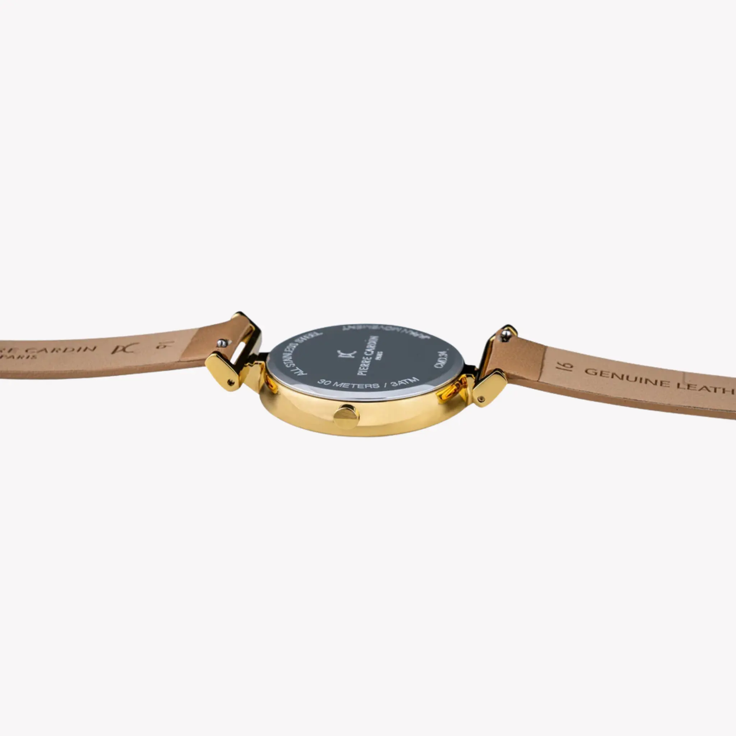 Pierre Cardin Women's Beige Leather Watch, Silver Dial | Cmd.3517 by PIERRE CARDIN