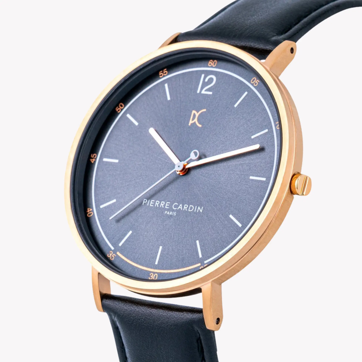 Pierre Cardin Men's Stainless Steel Rose Gold Watch, Gray Dial | Cbn.3009 by PIERRE CARDIN