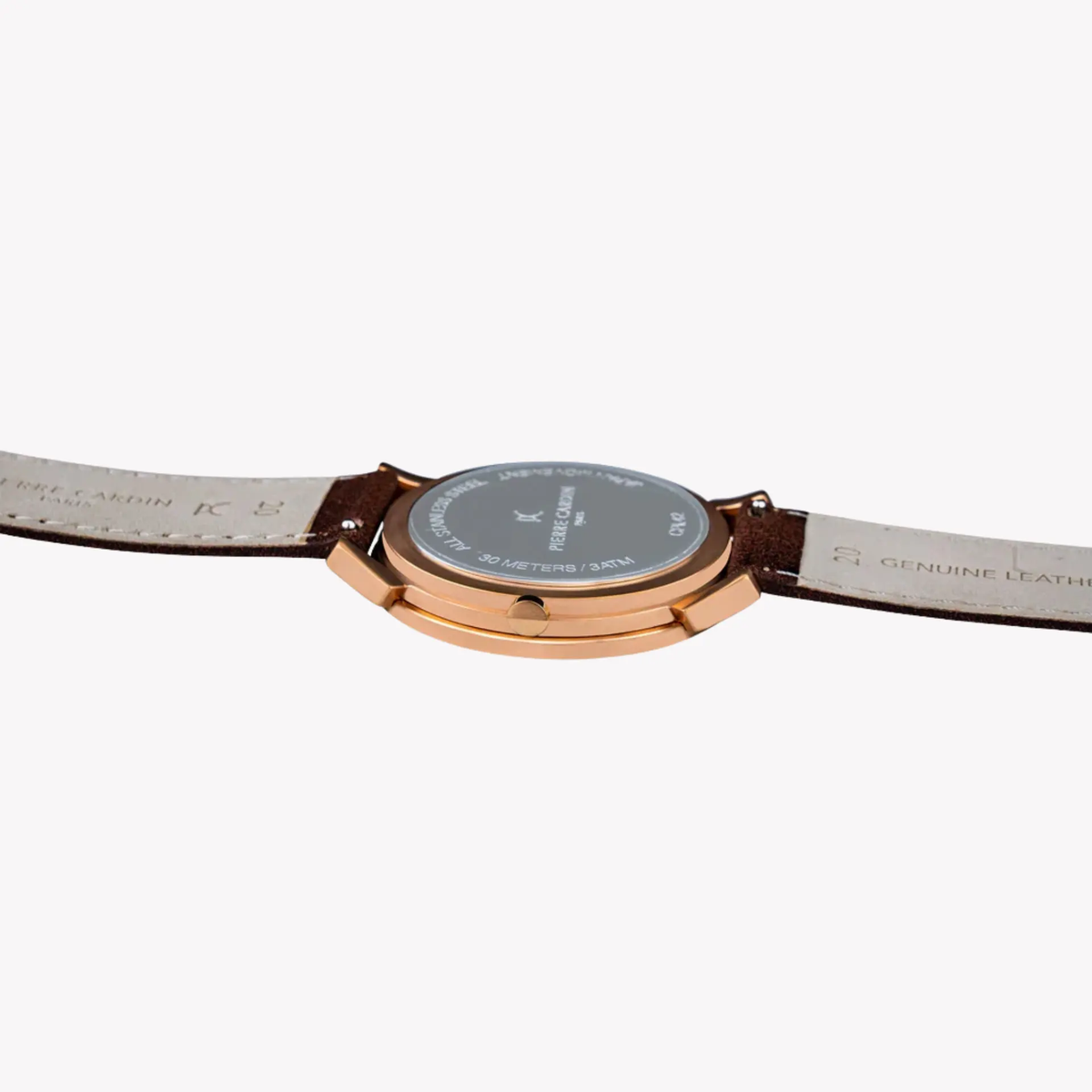 Pierre Cardin Men's Brown Leather Watch, Blue Dial | Cpi.2054 by PIERRE CARDIN