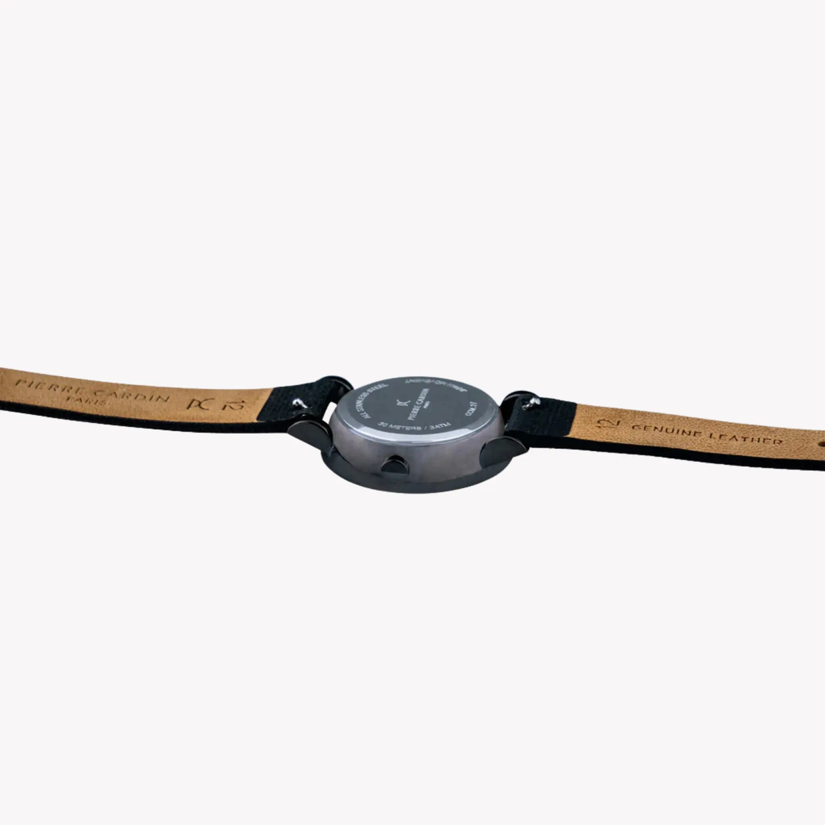 Pierre Cardin Women's Black Leather Watch, Black Dial | Ccm.0513 by PIERRE CARDIN