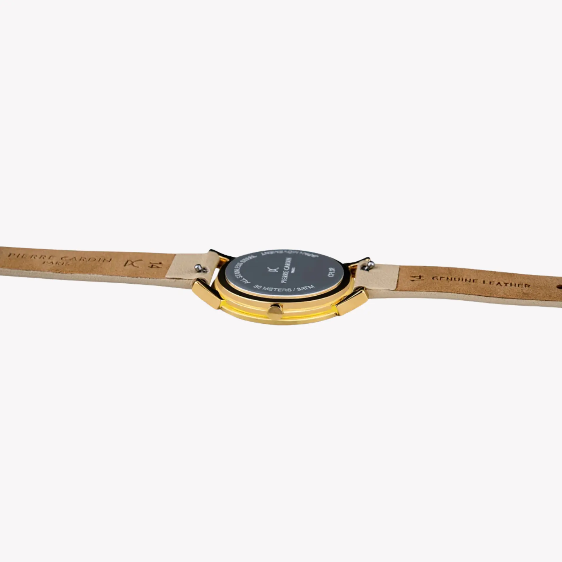 Pierre Cardin Women's Beige Leather Watch, Silver Dial | Cpi.2536 by PIERRE CARDIN