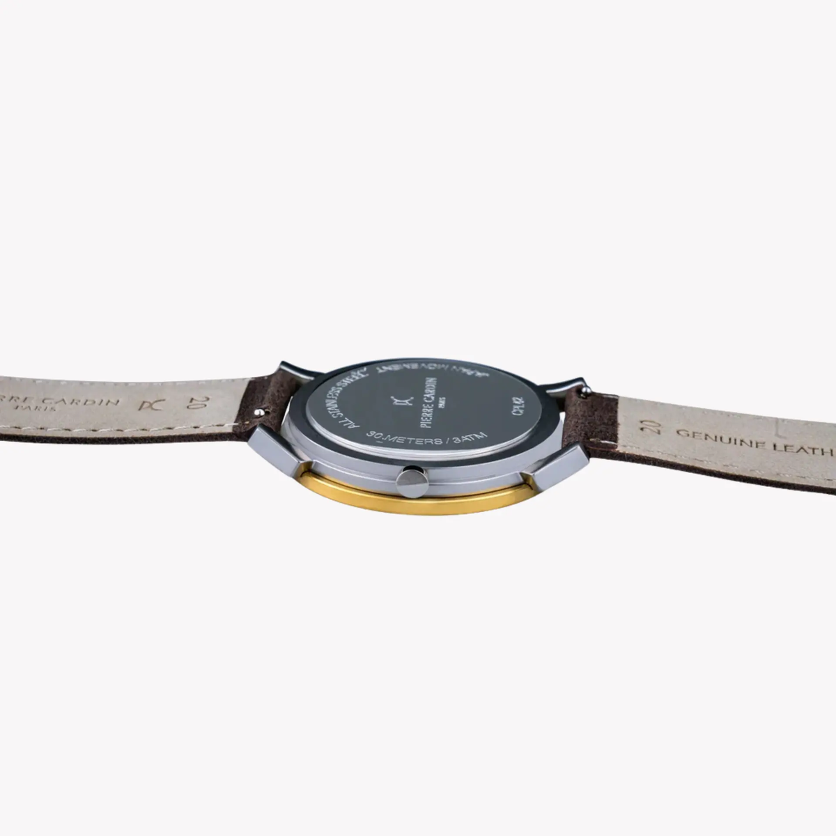 Pierre Cardin Men's Brown Leather Watch, Green Dial | Cpi.2071 by PIERRE CARDIN