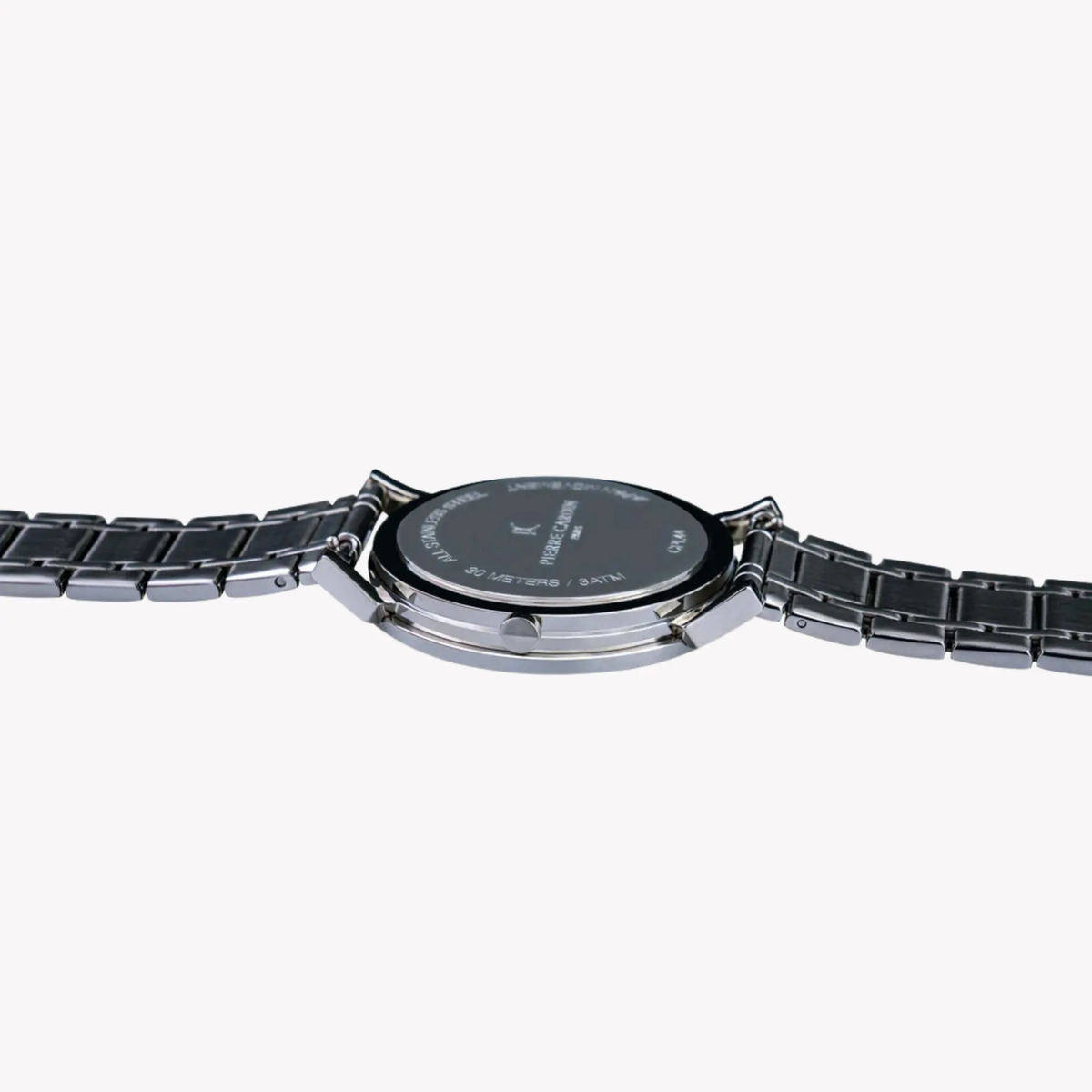 Pierre Cardin Men's Silver Stainless Steel Watch, Black Dial | Cpi.2083 by PIERRE CARDIN