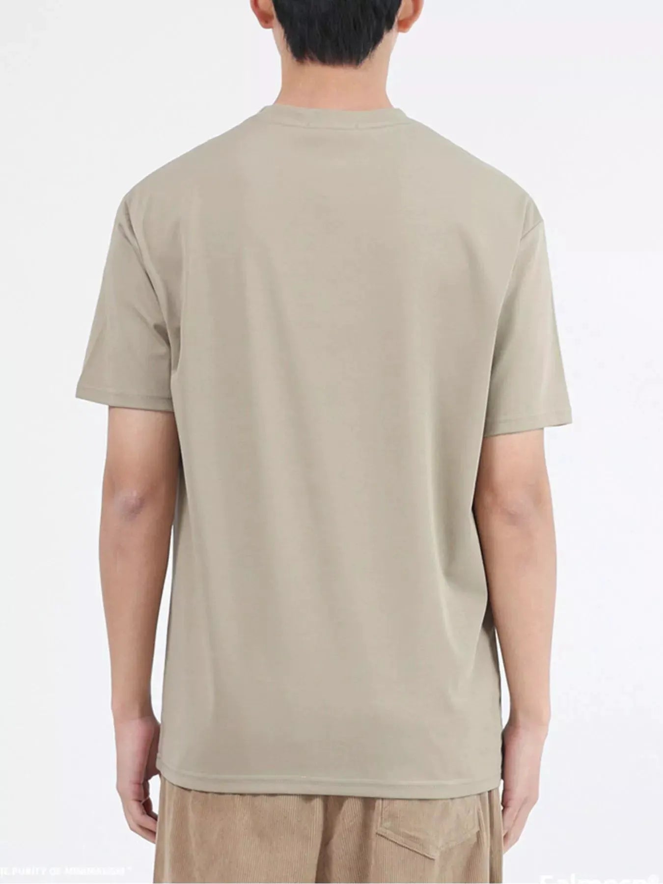 Men's Plus Size Classic Crew Neck T-Shirt by Trendsi