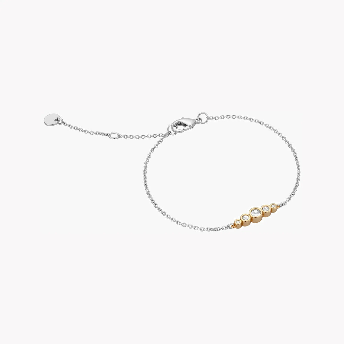 Esprit Women's Silver & Gold Stainless Steel Watch, Silver Dial | Es1l177m0055 by ESPRIT