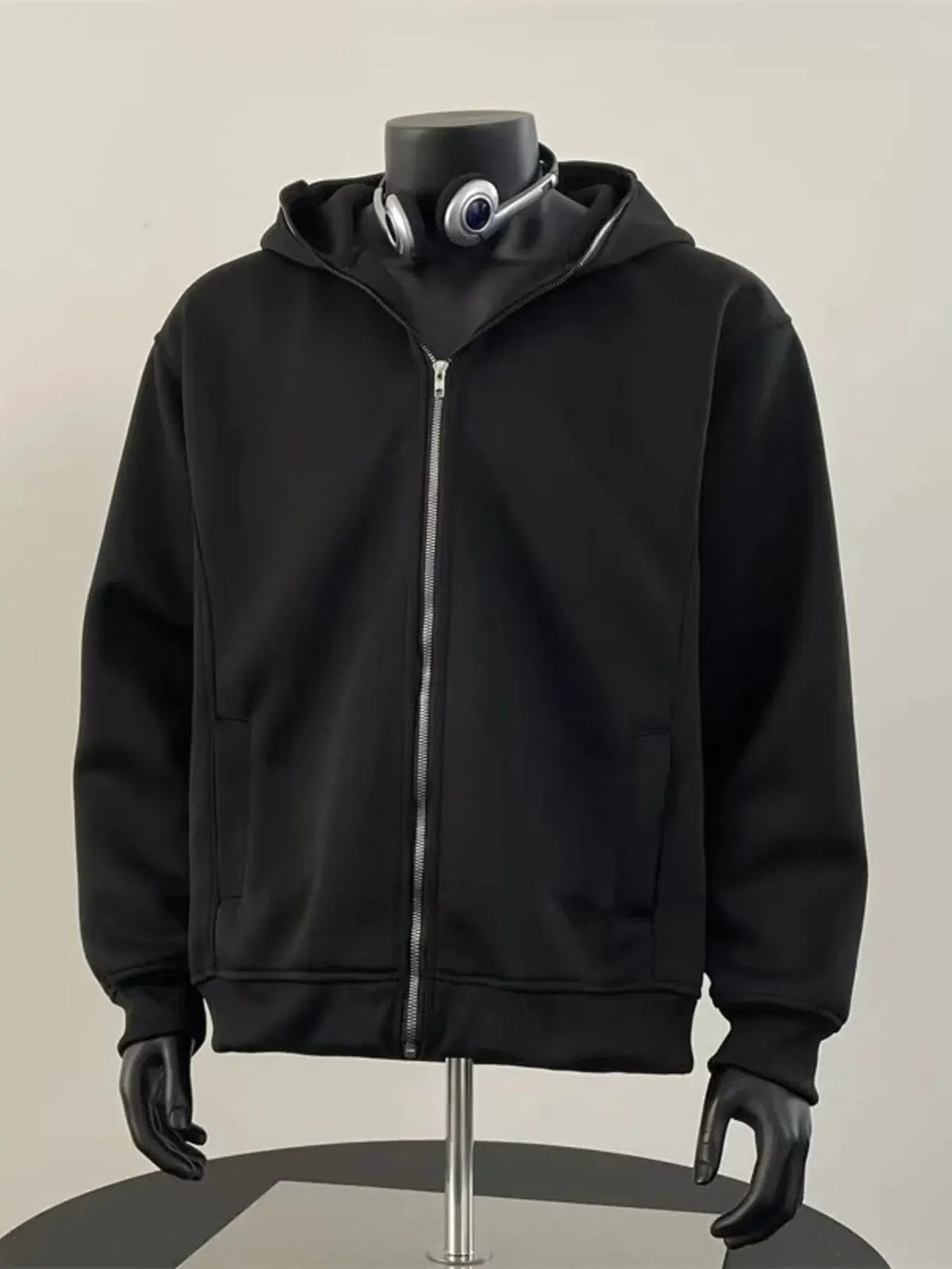Men's Zip Up Long Sleeve Hoodie by Partner Label