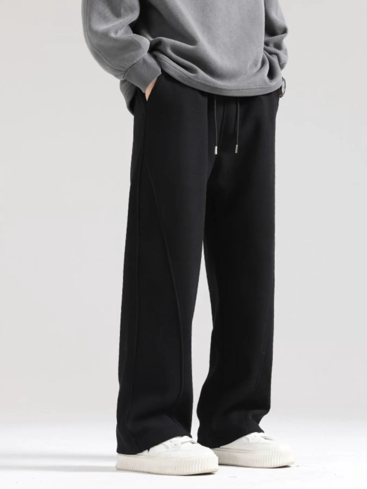 Men's Plus Size Wide Leg Casual Pants by Partner Label