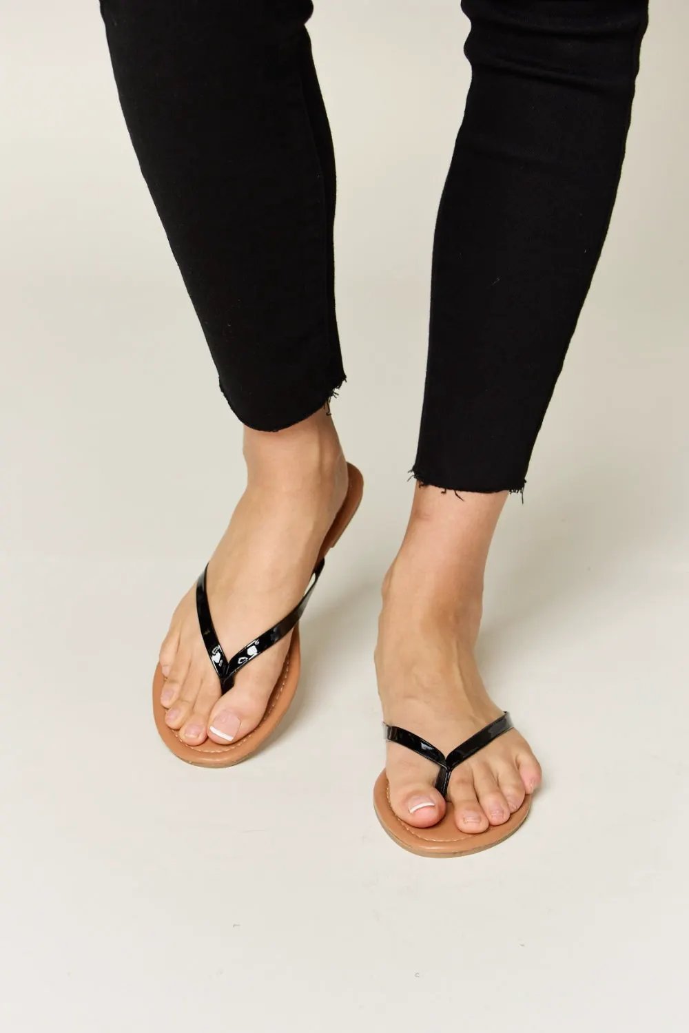 WILD DIVA PU Leather Open Toe Sandals by WILD DIVA
