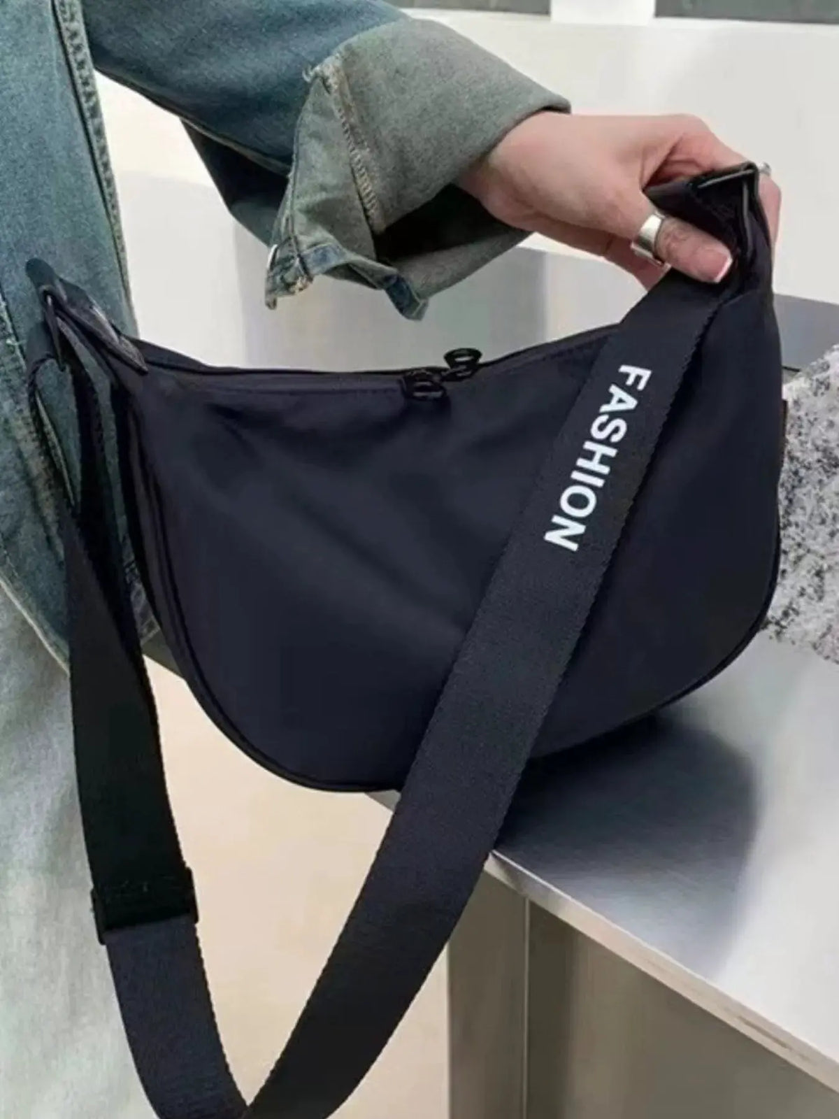 Lightweight Adjustable Strap Crossbody Bag by Partner Label