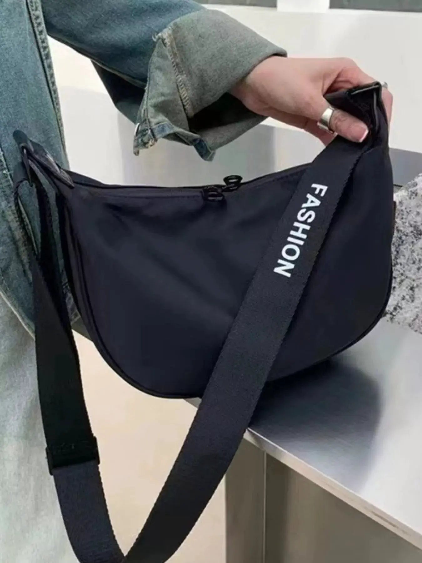 Lightweight Adjustable Strap Crossbody Bag by Partner Label