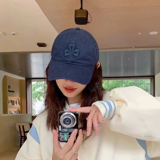 Clover Embroidered Baseball Cap by Partner Label