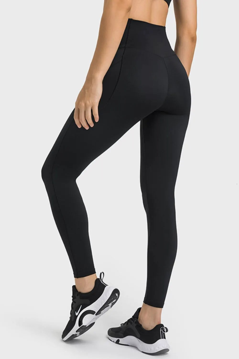 Millennia V-Waist Yoga Leggings with Pockets by Millennia