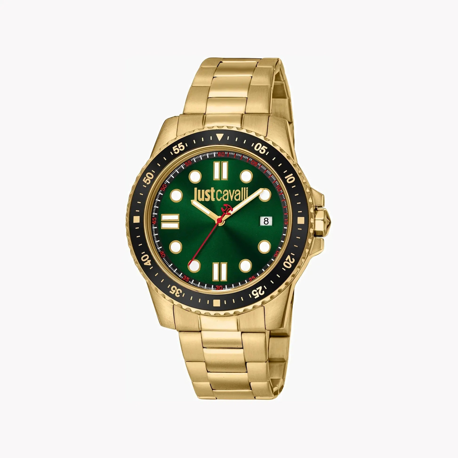 Just Cavalli Men's Gold Stainless Steel Watch, Green Dial | Jc1g246m0265 by JUST CAVALLI