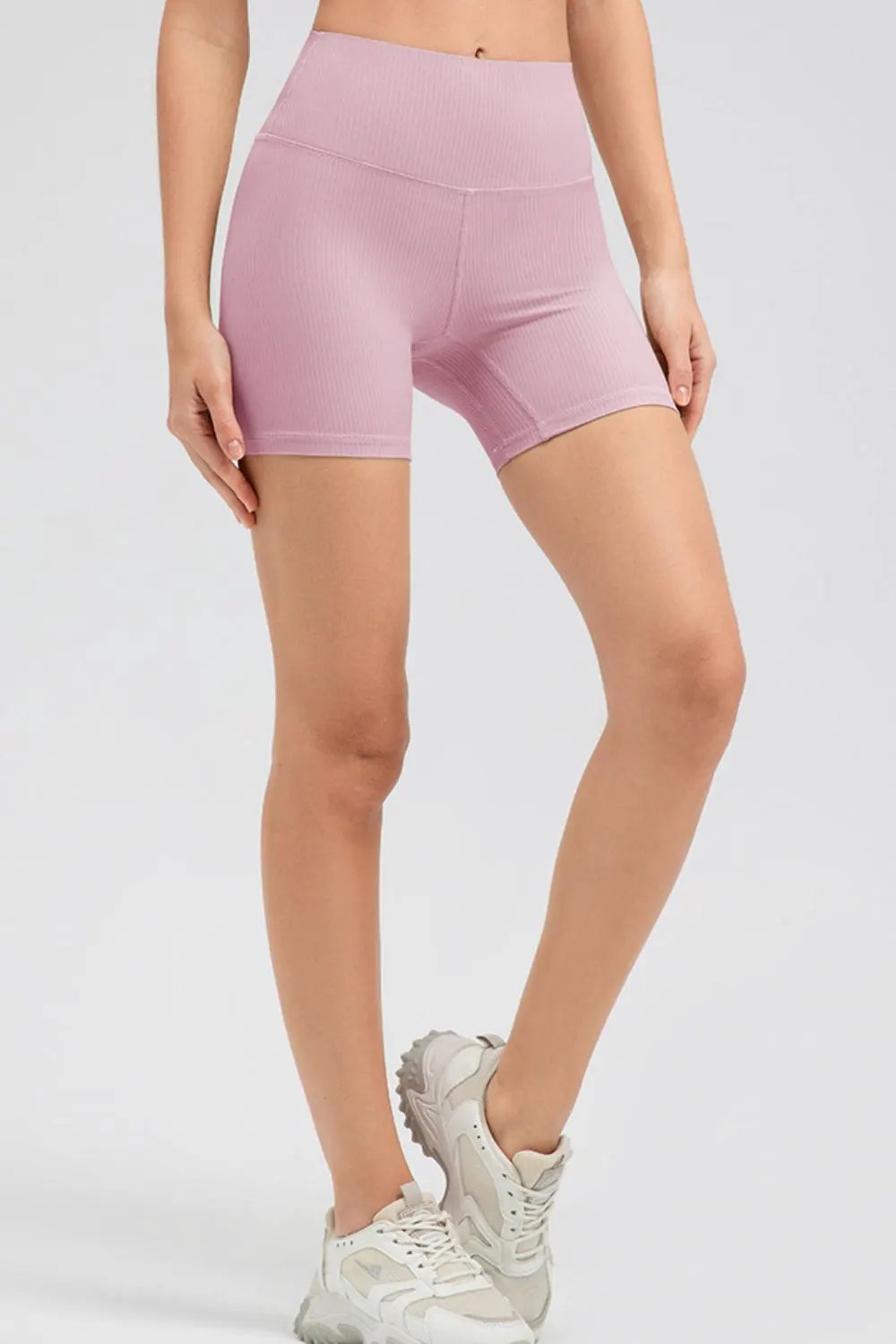 Wide Waistband Slim Fit Sports Shorts by Partner Label