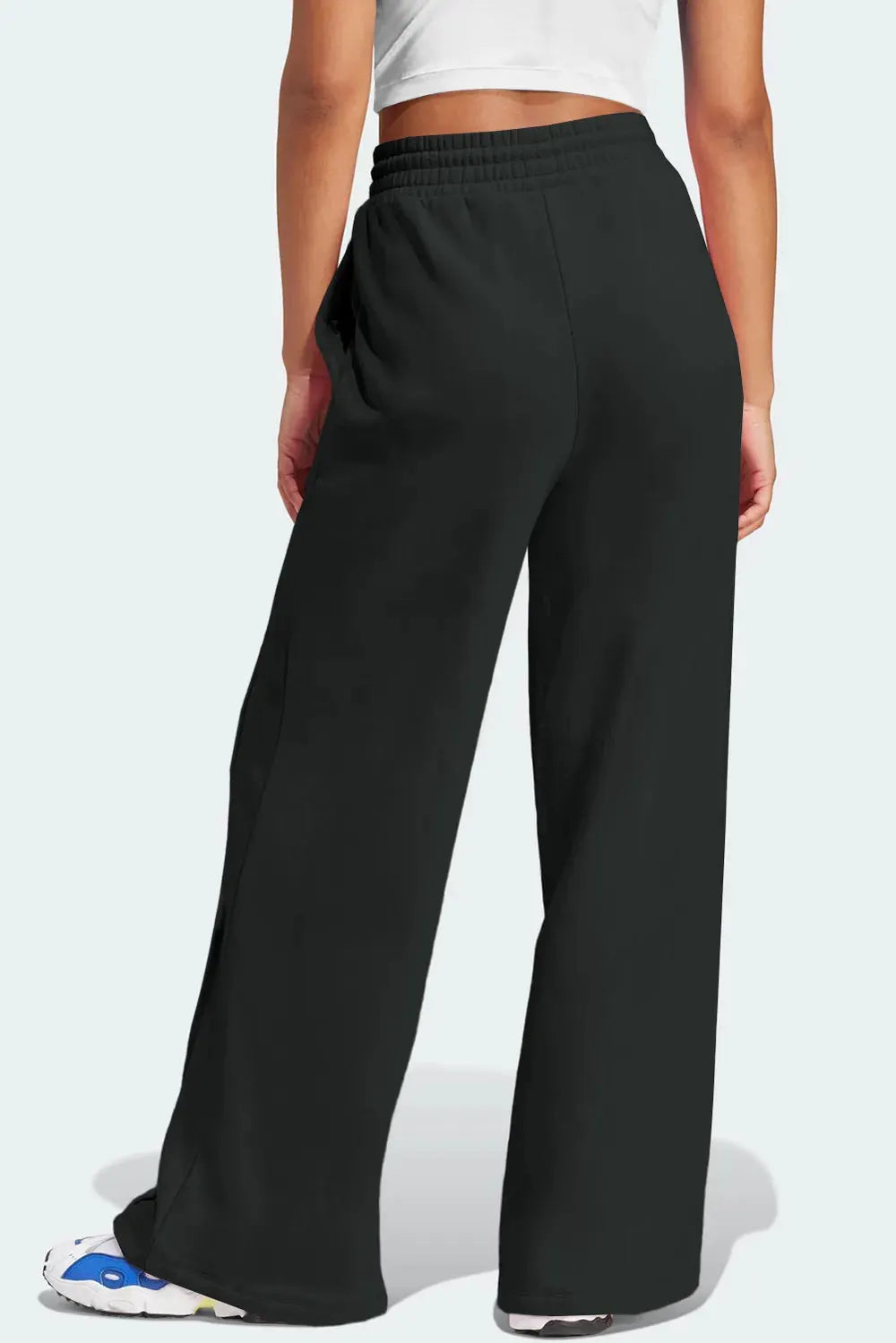 Drawstring Wide Leg Active Pants by Partner Label