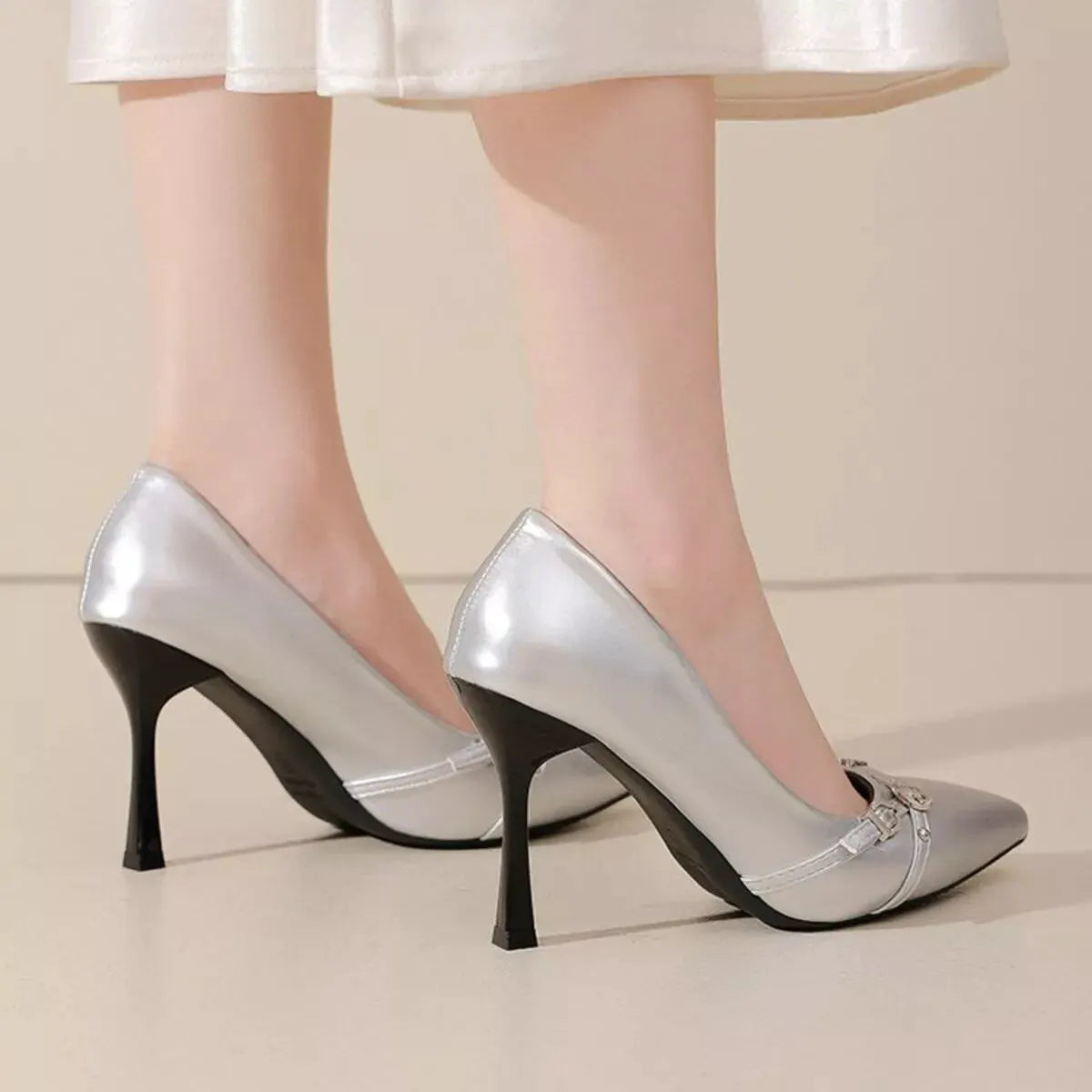 Point Toe High Heels Pumps by Partner Label