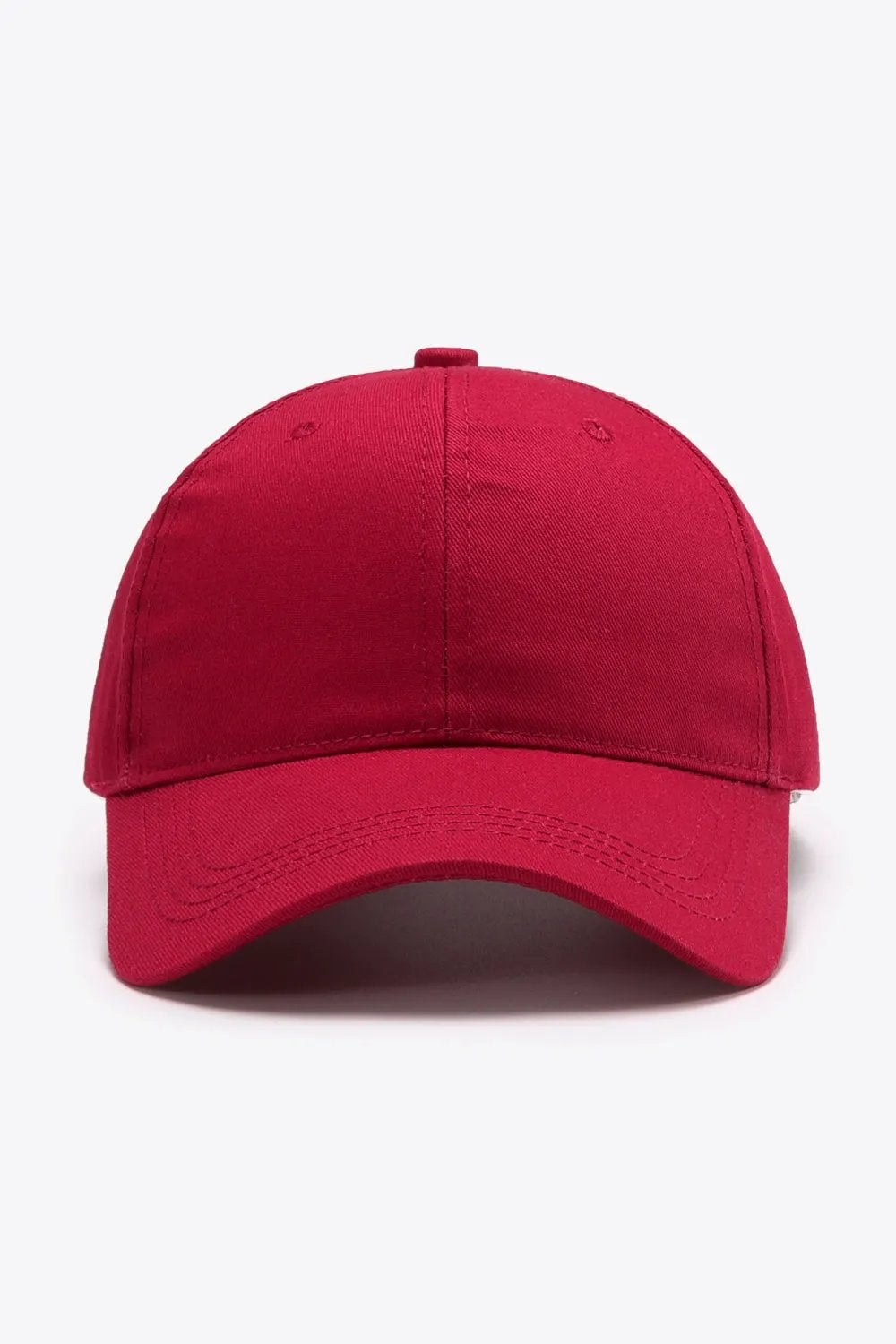 Plain Adjustable Cotton Baseball Cap by Partner Label