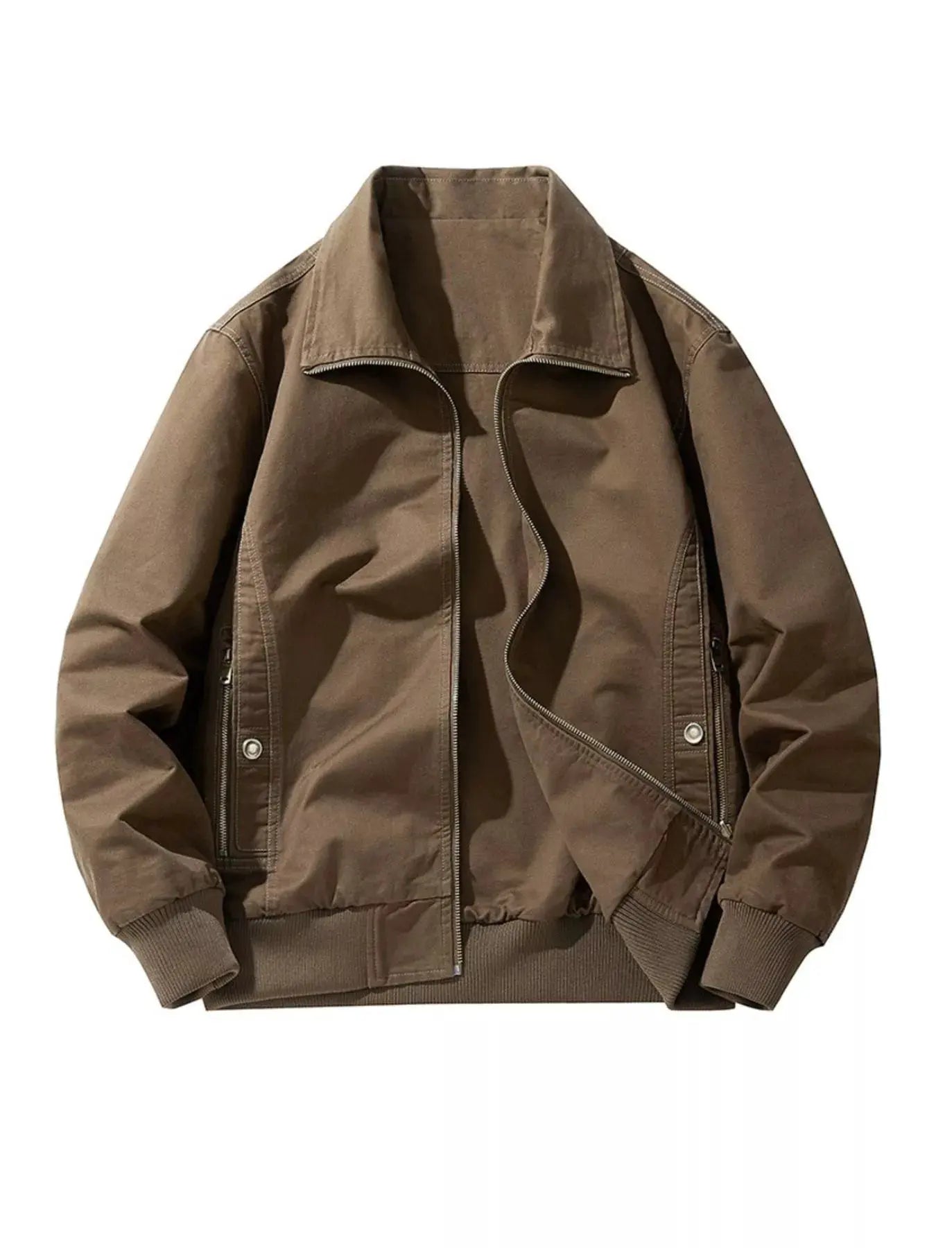 Men's Plus Size Casual Zip Up Jacket by Partner Label