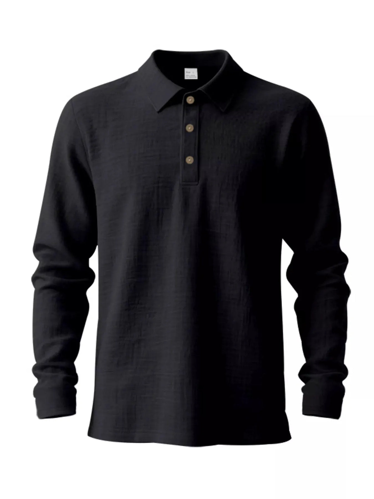 Men's Full Size Classic Long Sleeve Polo Plus Size by Trendsi