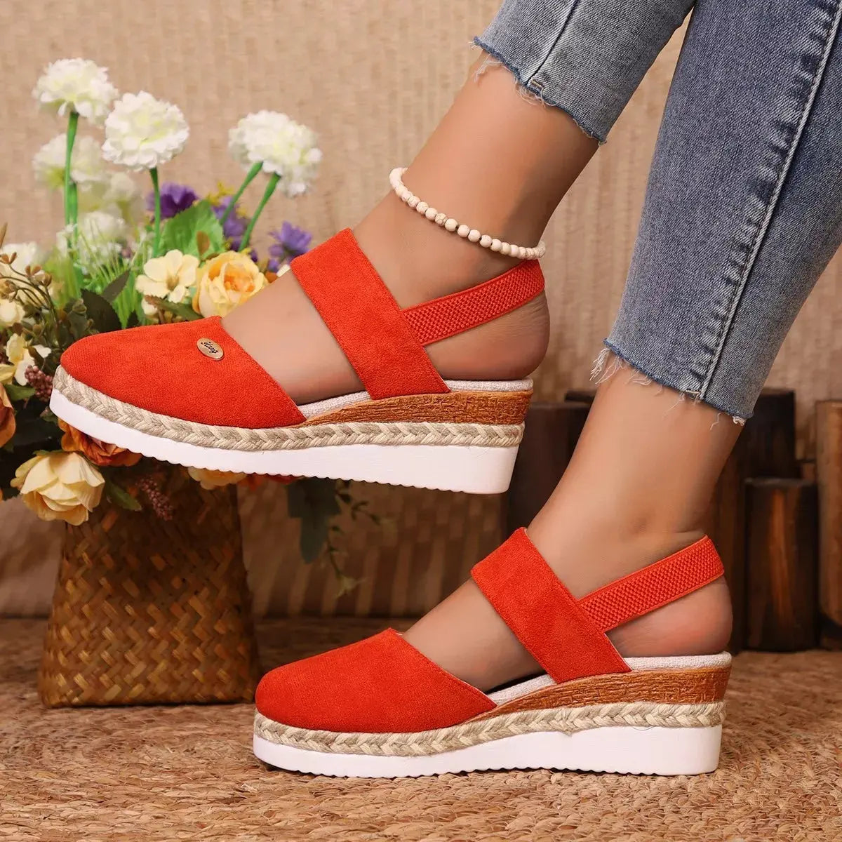 Espadrille Wedge Sandals with Ankle Strap | Partner Labels Selection by Partner Label
