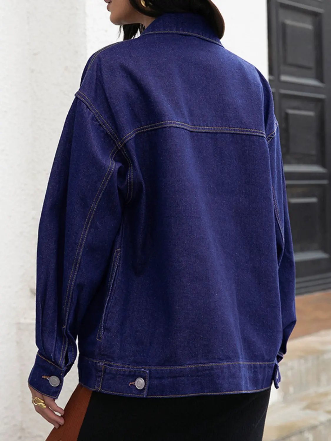 Buttoned Denim Jacket by Partner Label