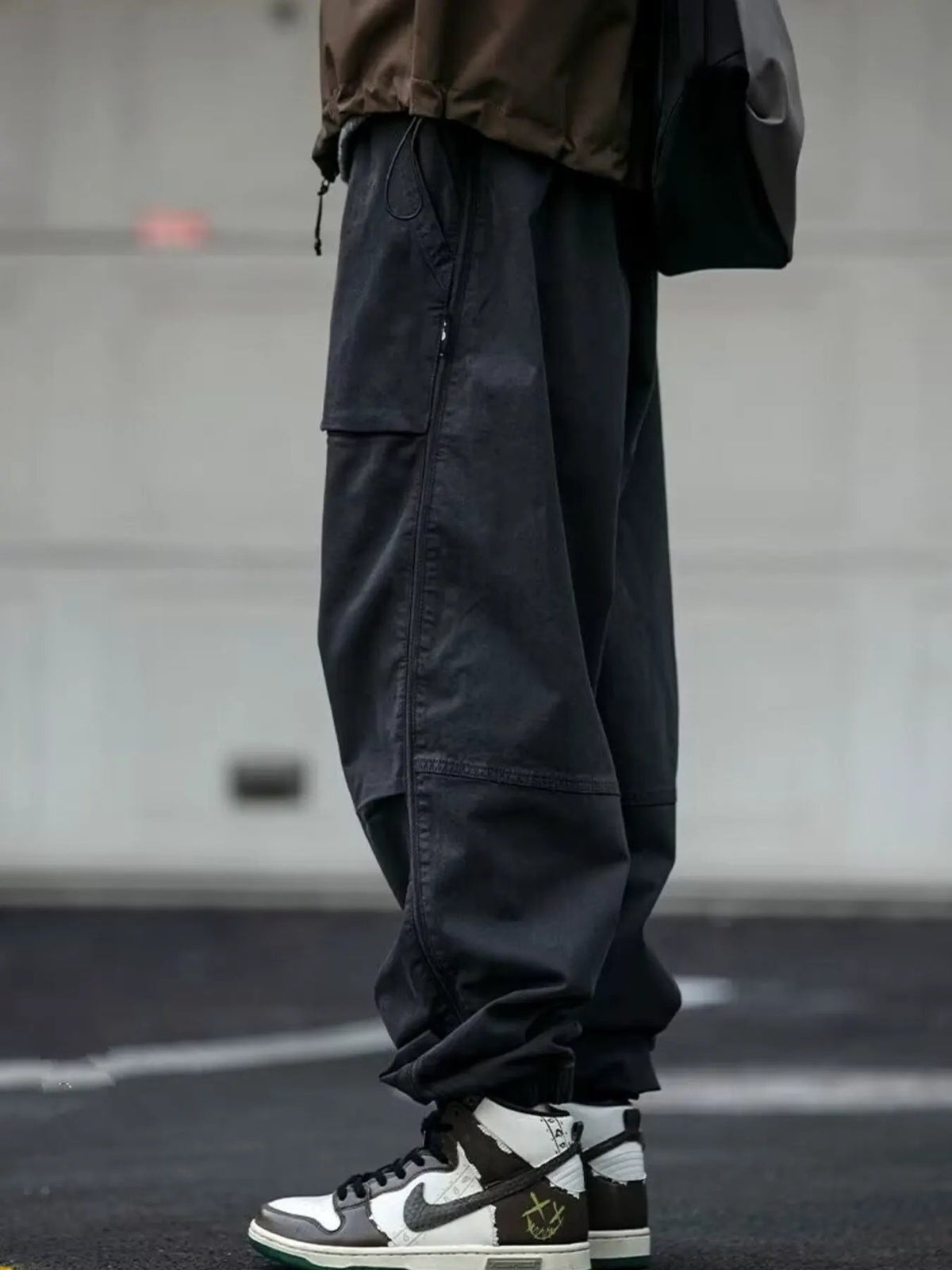 Men's Plus Size Relaxed Fit Cargo Pants by Partner Label