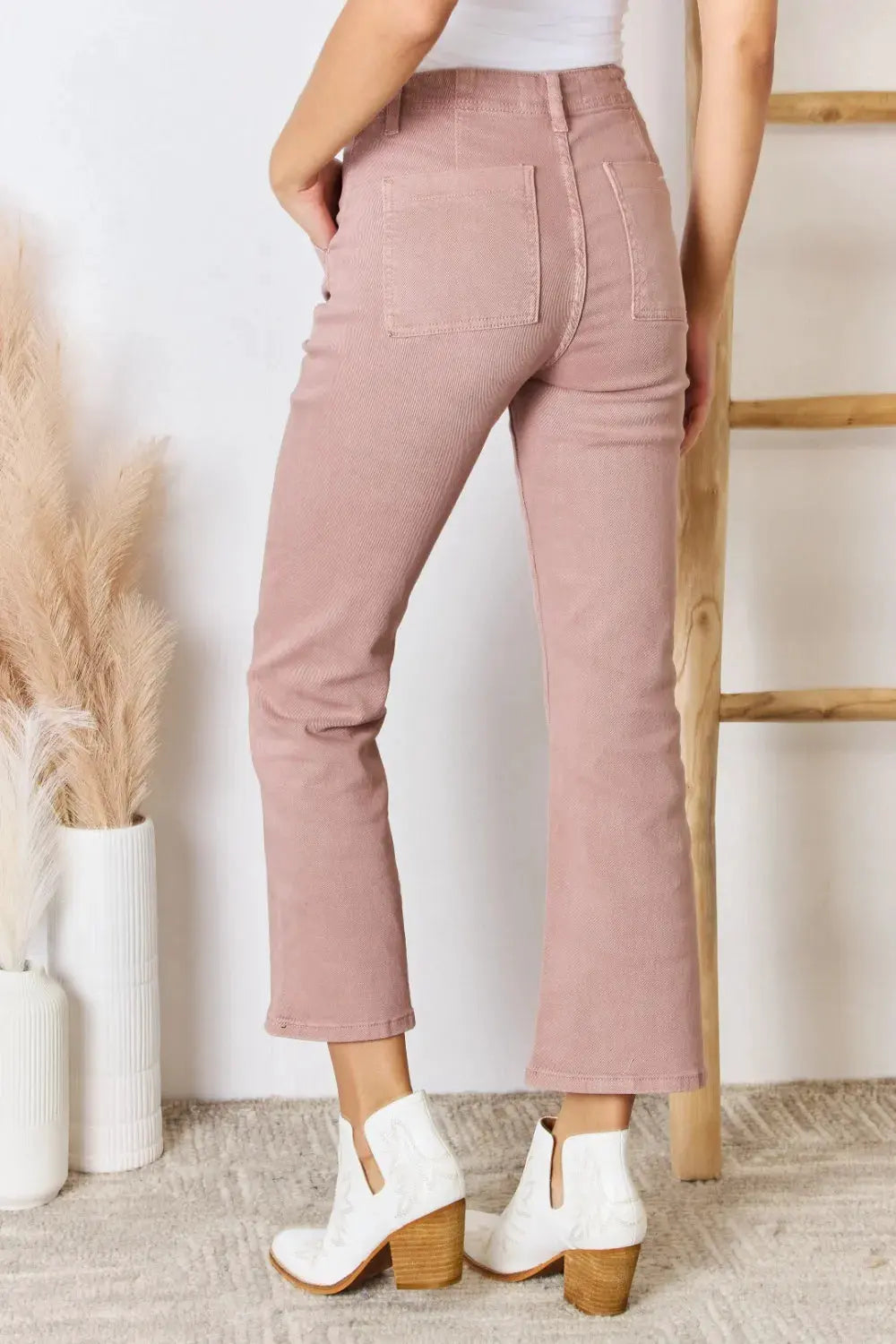 RISEN Full Size High Rise Ankle Flare Jeans by RISEN