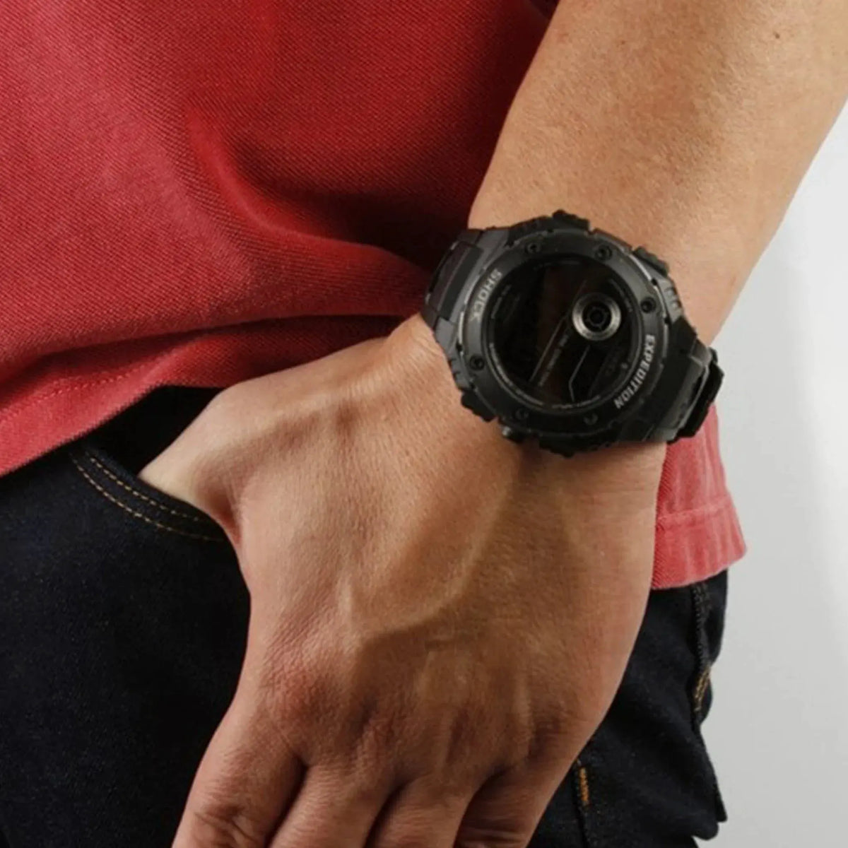 Timex Men's Black Resin Digital Watch, Rugged Design | T49983 by TIMEX