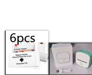 Portable Mini Thermal Label Printer Home Photo Printer Student Wrong Question Printer Bluetooth-compatible Mini Label Printer Price Tag by Maiden-Art