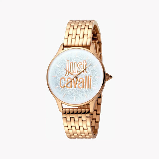 Just Cavalli Women's Rose Gold Watch, Silver Dial | Jc1l043m0045 by JUST CAVALLI