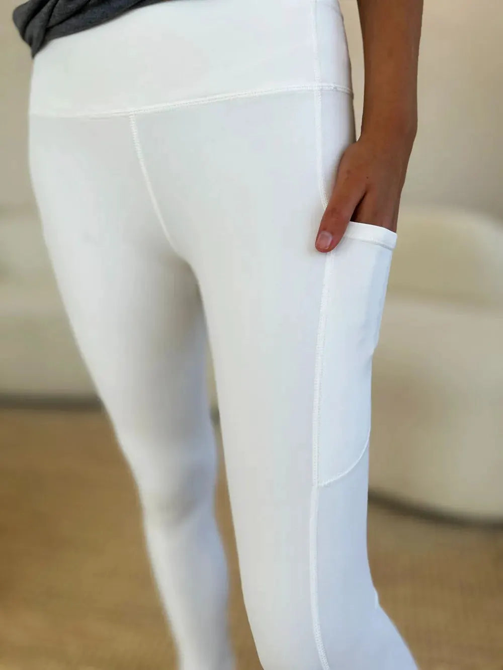Wide Waistband Sports Leggings by Partner Label